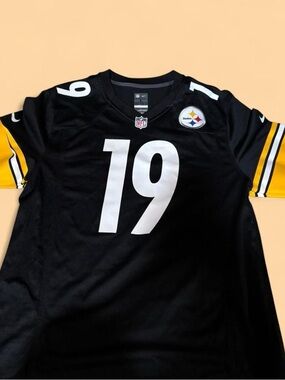 Nike Black and Yellow Pittsburgh Steelers #19 Football Jersey